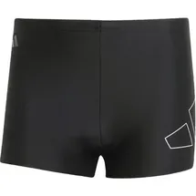 adidas Big Bars Boxer-Badehose Black/White M