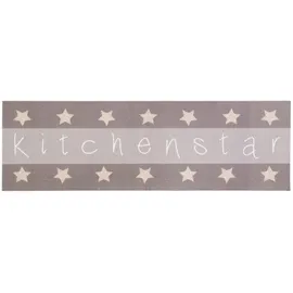 Primaflor Kitchen Star Küchenläufer 45 x 145 cm grau