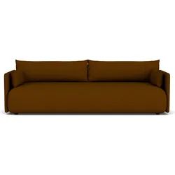 Offset Dreier-Sofa dunkelbraun