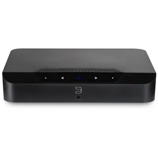 BLUESOUND Powernode Edge kompakter kabelloser hochauflösender Multiroom Musik-Streamer - Schwarz