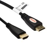 mumbi 5.00m Premium High Speed Mini HDMI Kabel Full HD 3D / Mini HDMI C Stecker auf HDMI A Stecker, vergoldete Kontakte, schwarz