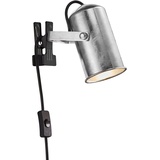 Nordlux Klemmleuchte Porter, Industrielles Design, Verstellbarer Lampenkopf für gerichtetes Licht schwarz