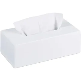 Relaxdays Tücherbox Weiß