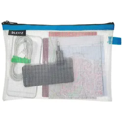 LEITZ Traveller Zip-Beutel Wow M A5 wasserabweisend blau