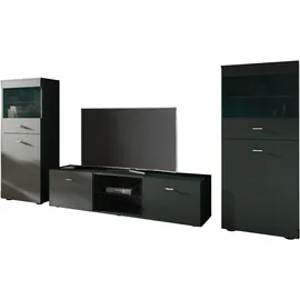 borchardt Möbel Wohnwand »Scala«, schwarz