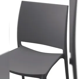 CLP Gartenstuhl Meton 42 x 42 x 81 cm dunkelgrau