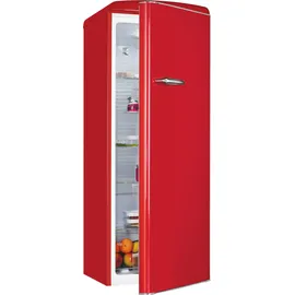Exquisit Retro Kühlschrank RKS325-V-H-160C (225 l, 1465 mm hoch, Rot)