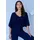 Copenhagen Studios Fledermausshirt Blau 36/38