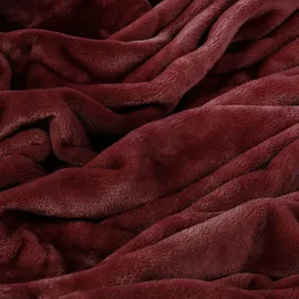nyvi Winter Bettwäsche Set DreamScience Cashmere Touch - Kuschelweich & Wärmend - Mit Reißverschluss Größe:135x200 + 80x80 cm bordeaux