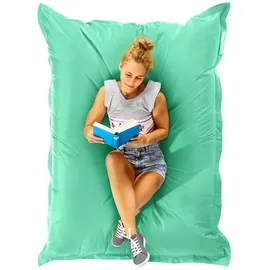 Green Bean Sitzsack XXL 140x180cm 380 Liter Kinder & Erwachsene Bean Bag EPS Perlen Füllung Riesensitzsack Groß Draußen Outdoor Liegekissen Waschbar Wetterfest Lounge Sitzkissen Bodenkissen Mint Grün