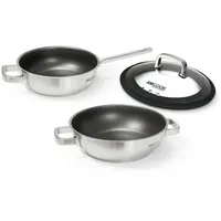 amcook Senna Wok S3 plus Wokset mit 2 Woks 24 u. 28 cm Durchmesser