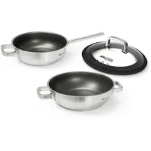 amcook Senna Wok S3 plus Wokset mit 2 Woks 24 u. 28 cm Durchmesser