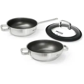 amcook Senna Wok S3 plus Wokset mit 2 Woks 24 u. 28 cm Durchmesser