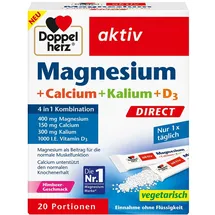 Doppelherz Magneisum+Calcium+Kalium+D3 DIRECT Pellets 20 St.
