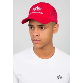 Alpha Industries Basic Trucker Kappe Speed Red One Size