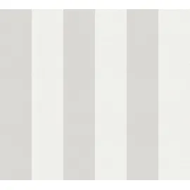 A.S. Création Streifentapete 10 m x 0,53 m 0 g Grau/Weiß 314031