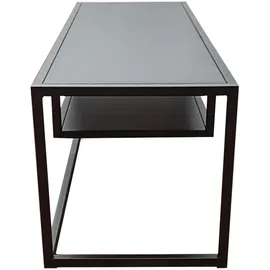 [en.casa] Fernsehtisch Isokyrö Metall 120x40x40 cm Schwarz