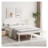 vidaXL Seniorenbett 140 x 190 cm Weiß