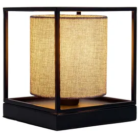 NÄVE Tischlampe Grau Schwarz
