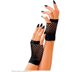 Schwarze Fingerlose Netzhandschuhe