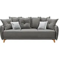 ED Lifestyle Pamplona 3DL Schlafsofa Holzwerkstoff/Nosag - Braun