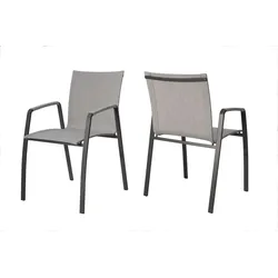 SIT Mobilia Cruz Gartenstuhl Textilen Aluminium - Anthrazit