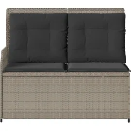 vidaXL Gartenbank 1-tlg 110 x 60 x 75 cm Hellgrau