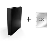 Livepac-Office Ringbuch DIN A5 40 mm Schwarz 100 St.