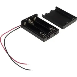 TRU Components SBH431A Batteriehalter 3x Micro (AAA) Kabel