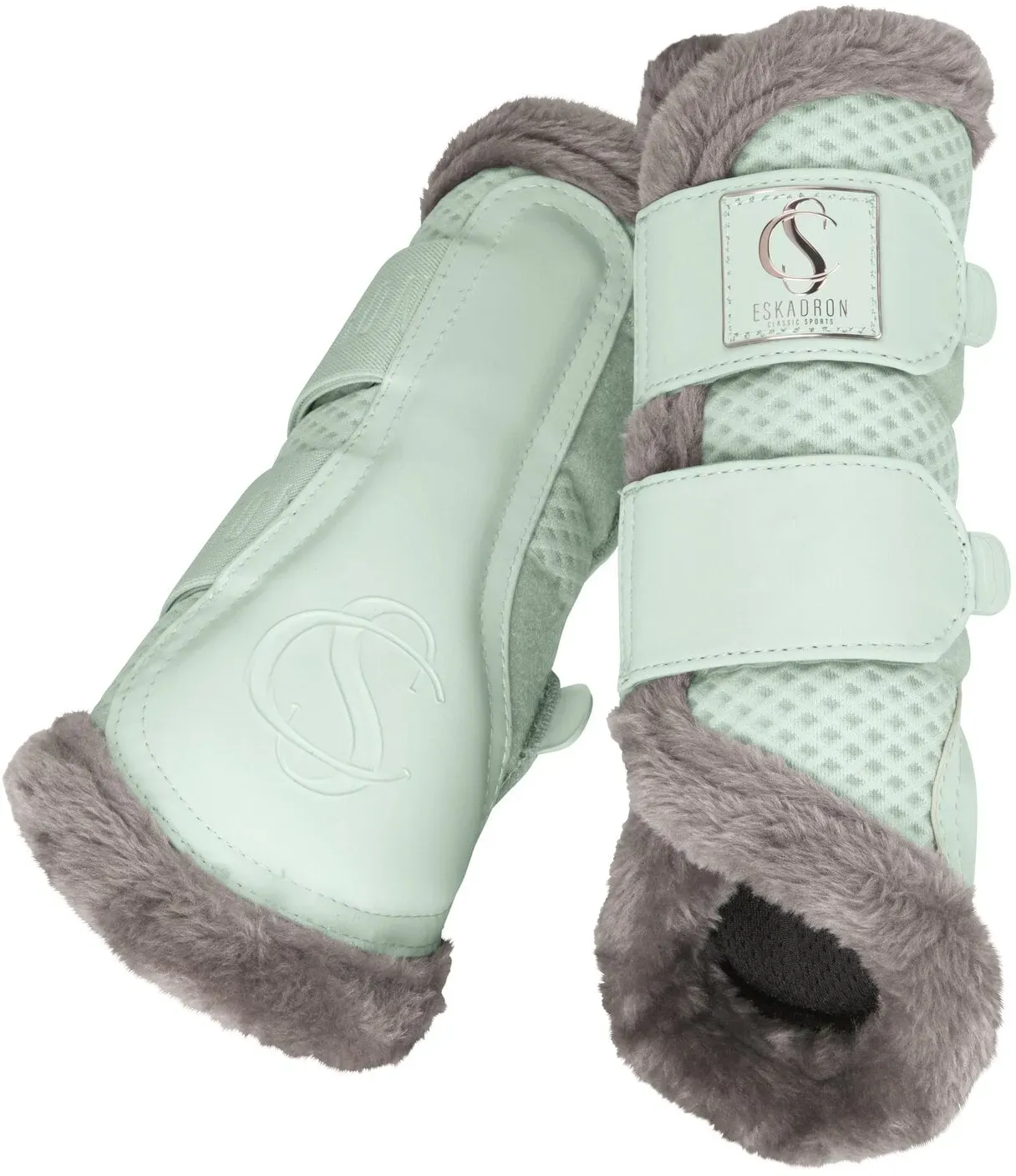 ESKADRON Classic Sports Gamaschen Mesh FauxFur powder green XL