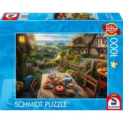 Schmidt Spiele - Erwachsenenpuzzle - Frühstück mit Aussicht, 1.000 Teile Puzzle