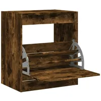 VidaXL Schuhschrank Räuchereiche 60x42x69 cm Holzwerkstoff