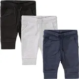 Staccato Jogginghose STACCATO, Jungen, Gr. 62/68, Normalgrößen, bunt, Oberstoff: 100% Baumwolle., meliert, unifarben, Basic, bequem, Hosen Jogginghose, 3er-Packs
