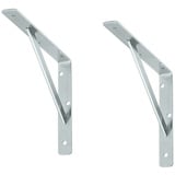 siwitec Regalhalterung 550 x 360 x 30 mm,verzinkt, 2er-Set, 150kg Traglast, Regalträger, Stegkonsole