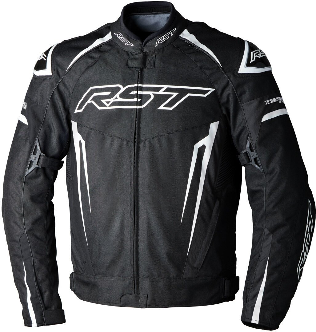 RST Tractech EVO 5 waterdichte motorfiets textiel jas, zwart-wit, XL Voorman