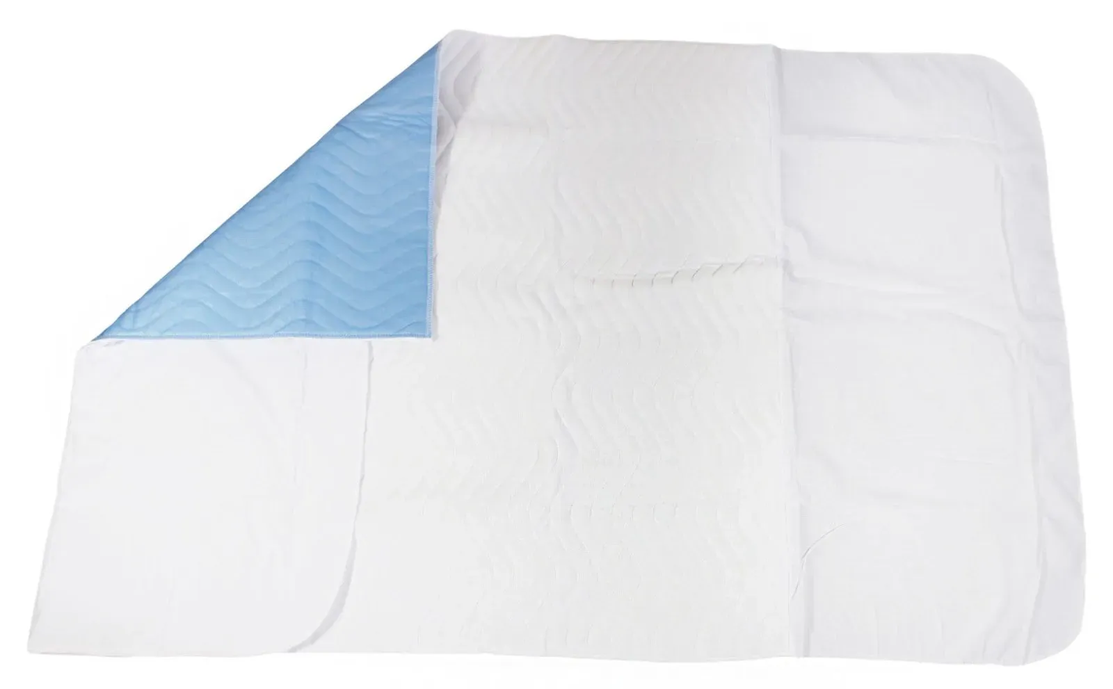 Medi-Inn Bettschutzauflage waschbar 90 cm x 85 cm weiß 5-lagig mit Flügel / 1 Stück