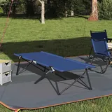 vidaXL Feldbett Klapp Schlafbett Blau