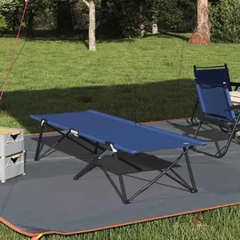 vidaXL Feldbett Klapp Schlafbett Blau