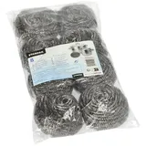 Papstar 112 Spiraltopfreiniger, Edelstahl Ø 7,5 cm · 6 cm