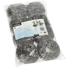 Papstar 112 Spiraltopfreiniger, Edelstahl Ø 7,5 cm · 6 cm