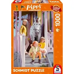 SCHMIDT SPIELE 57572 PUZZLE 1000 Teile Pippi Langstrumpf - Pippi und ihre Freunde