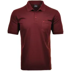 Poloshirt RAGMAN "Poloshirt Softknit-Polo", Herren, Gr. S, rot, Obermaterial: 70% Baumwolle CO. 30% Polyester PES., Shirts