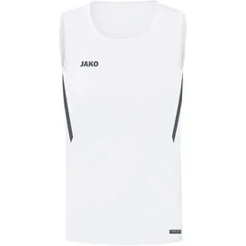 Jako Challenge Tanktop Kinder weiß/anthra light 164