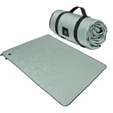 KADVA Picknickdecke Wasserdicht Rulo Graue Praktische Langlebige und Bequeme Outdoor Decke für die Familie und Freunde 140 x 170 cm Aus 100% Polyester Ideal für Picknicks