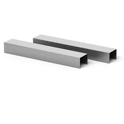 Heftklammern No 23/10 verzinkt 1000 Stück Extra scharfe & starke Klammern mit Verleimung Rostfreie Tackerklammern aus Metall für Büro Schule Hobby