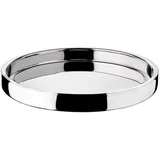 Edzard Tablett Richmond, rund, Edelstahl hochglanzpoliert, Durchmesser 55 cm