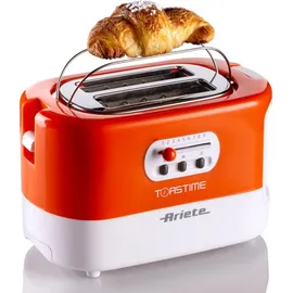 Ariete 159 Toasttime, Weißer Toaster 2 Scheiben 9 Bräunungsstufen, 700 W