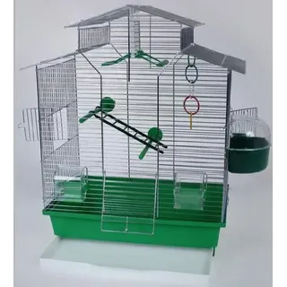 Vogelkäfig,Wellensittichkäfig,Exotenkäfig,60 cm Vogelkäfig Vogelbauer Wellensittich Kanarien Voliere Vogelhaus Käfig IZA 2 II grün