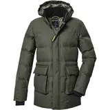 KILLTEC Jungen Steppparka/Parka mit Kapuze KOW 375 BYS QLTD PRK, dark moss, 152,