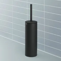 Duravit D-Code Bürstengarnitur bodenstehend, Accessoires, schwarz matt